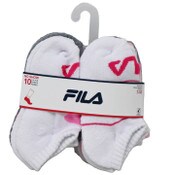 Wholesale - 10pk FILA LOGO LOCKUP HC NS SOCKS SIZE 4-6, UPC: 193159268664